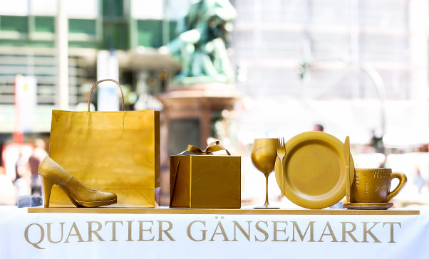 Das neue Quartier Gänsemarkt Logo wird präsentiert